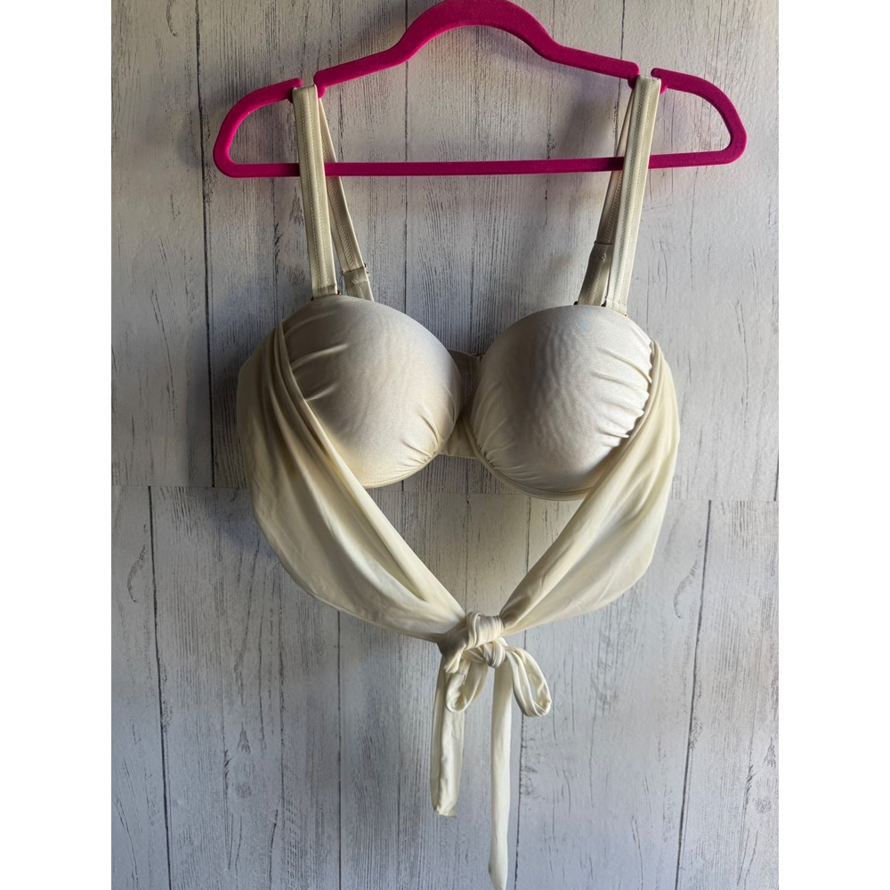 GabiFresh x Swimsuits For All Bikini Set Cream Rust Orange 16D/DD Top 18 Bottom - Picture 2 of 6